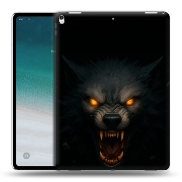 Силиконовый чехол на IPad Pro 12.9 (2018) с принтом Волк