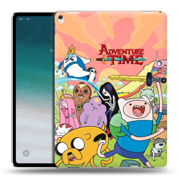 Силиконовый чехол на IPad Pro 12.9 (2018) с принтом Adventure time Время приключений