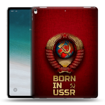 Силиконовый чехол на IPad Pro 12.9 (2018) с принтом Флаг Герб СССР