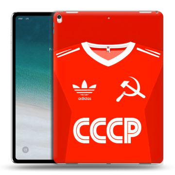 Силиконовый чехол на IPad Pro 12.9 (2018) с принтом Флаг Герб СССР