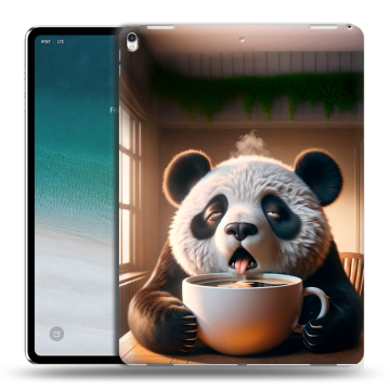 Силиконовый чехол на IPad Pro 12.9 (2018) с принтом смешная панда Силиконовый чехол на IPad Pro 12.9 (2018) с принтом смешная панда