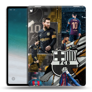 Силиконовый чехол на IPad Pro 12.9 (2018) с принтом Messi Barcelona Силиконовый чехол на IPad Pro 12.9 (2018) с принтом Messi Barcelona