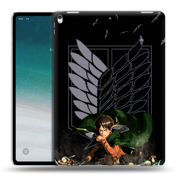 Силиконовый чехол на IPad Pro 12.9 (2018) с принтом Атака титанов Силиконовый чехол на IPad Pro 12.9 (2018) с принтом Атака титанов