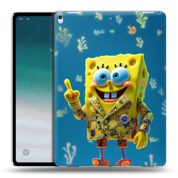 Силиконовый чехол на IPad Pro 12.9 (2018) с принтом Спанч боб Спанчбоб Силиконовый чехол на IPad Pro 12.9 (2018) с принтом Спанч боб Спанчбоб