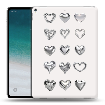 Силиконовый чехол на IPad Pro 12.9 (2018) с принтом Y2K сердечки Силиконовый чехол на IPad Pro 12.9 (2018) с принтом Y2K сердечки