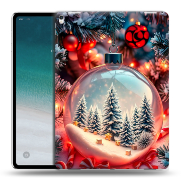 Силиконовый чехол на IPad Pro 12.9 (2018) с принтом Новый год