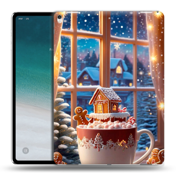 Силиконовый чехол на IPad Pro 12.9 (2018) с принтом Новый год
