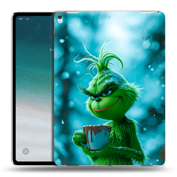 Силиконовый чехол на IPad Pro 12.9 (2018) с принтом Новый год гринч