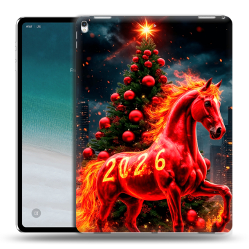 Силиконовый чехол на IPad Pro 12.9 (2018) с принтом Новый год