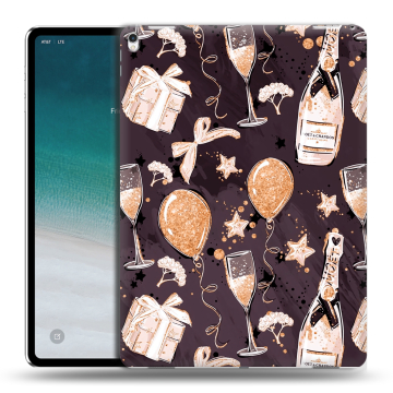 Силиконовый чехол на IPad Pro 12.9 (2018) с принтом Новый год