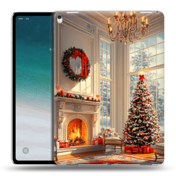 Силиконовый чехол на IPad Pro 12.9 (2018) с принтом Новый год