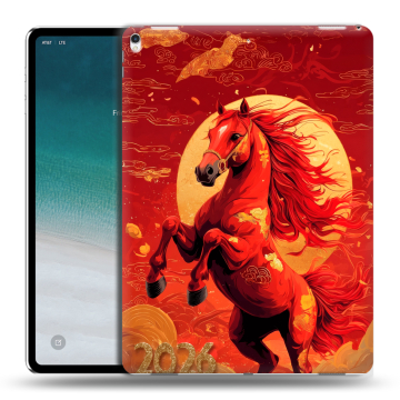 Силиконовый чехол на IPad Pro 12.9 (2018) с принтом Новый год