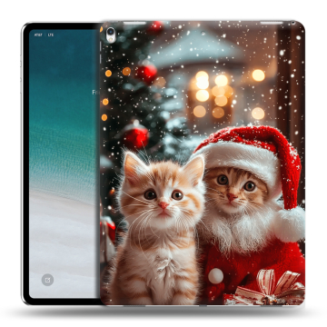 Силиконовый чехол на IPad Pro 12.9 (2018) с принтом Новый год