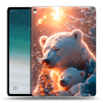 Силиконовый чехол на IPad Pro 12.9 (2018) с принтом Новый год Силиконовый чехол на IPad Pro 12.9 (2018) с принтом Новый год