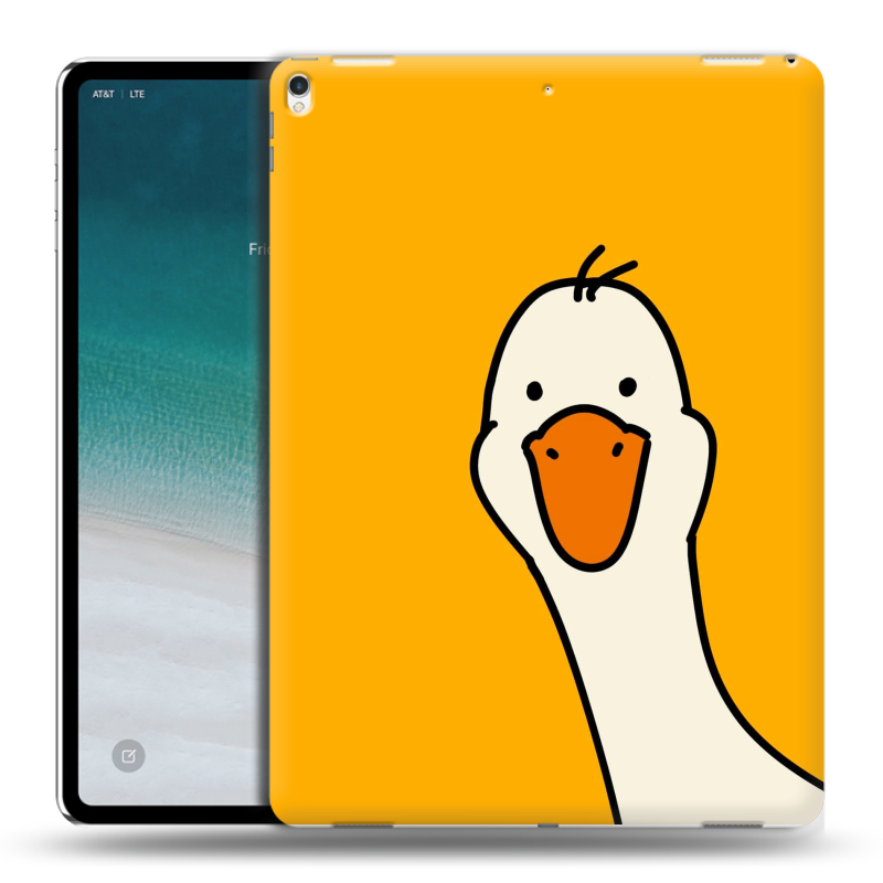 Силиконовый чехол на IPad Pro 12.9 (2018) с принтом Утка Силиконовый чехол на IPad Pro 12.9 (2018) с принтом Утка