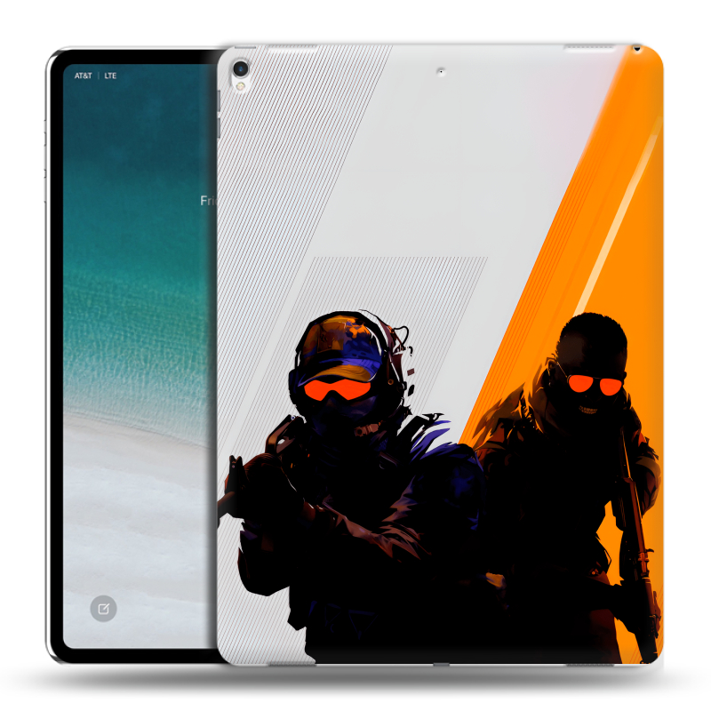 Силиконовый чехол на IPad Pro 12.9 (2018) с принтом Контер страйк Counter strike Силиконовый чехол на IPad Pro 12.9 (2018) с принтом Контер страйк Counter strike