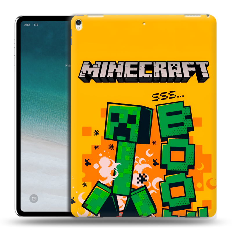 Силиконовый чехол на IPad Pro 12.9 (2018) с принтом Майнкрафт Minecraft Силиконовый чехол на IPad Pro 12.9 (2018) с принтом Майнкрафт Minecraft