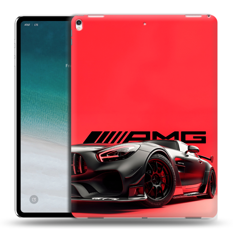 Силиконовый чехол на IPad Pro 12.9 (2018) с принтом Мерседес Mercedes AMG Силиконовый чехол на IPad Pro 12.9 (2018) с принтом Мерседес Mercedes AMG
