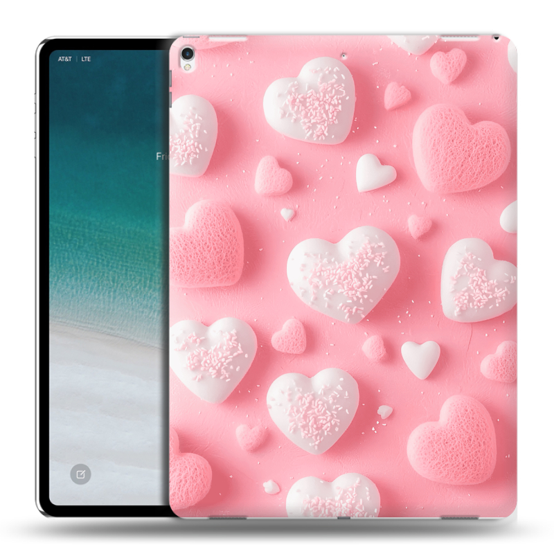 Силиконовый чехол на IPad Pro 12.9 (2018) с принтом Сердечки Силиконовый чехол на IPad Pro 12.9 (2018) с принтом Сердечки