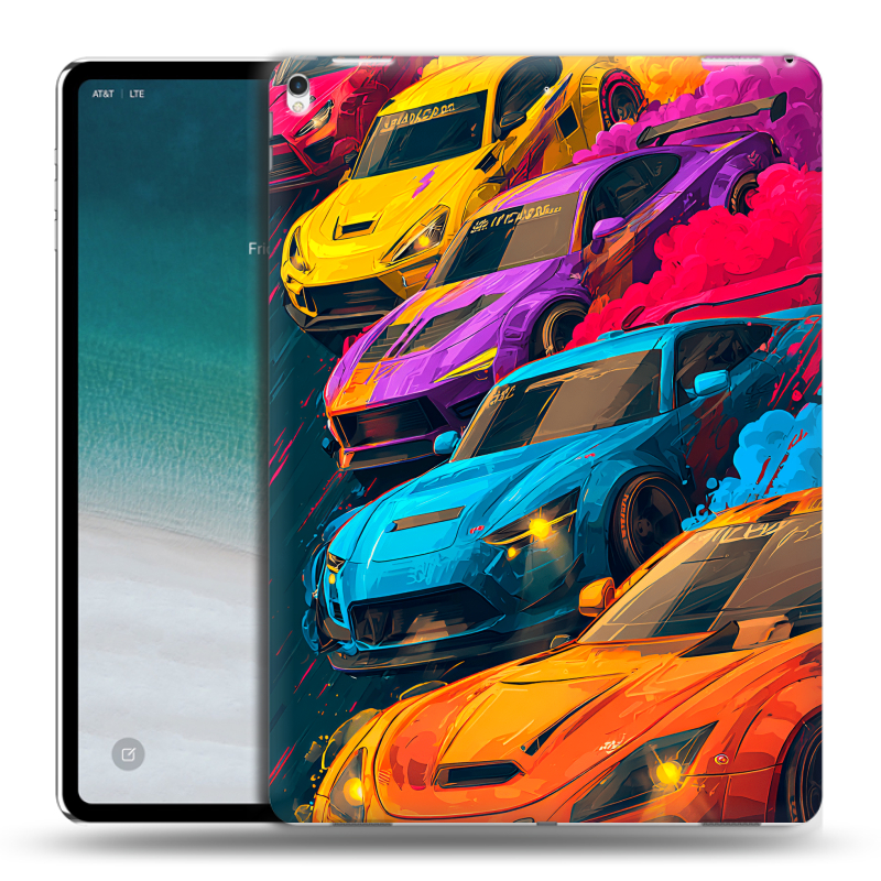 Силиконовый чехол на IPad Pro 12.9 (2018) с принтом Тачки Силиконовый чехол на IPad Pro 12.9 (2018) с принтом Тачки