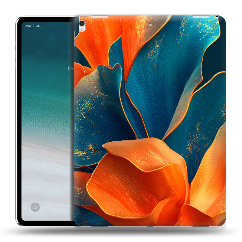 Силиконовый чехол на IPad Pro 12.9 (2018) с принтом Цветы Силиконовый чехол на IPad Pro 12.9 (2018) с принтом Цветы