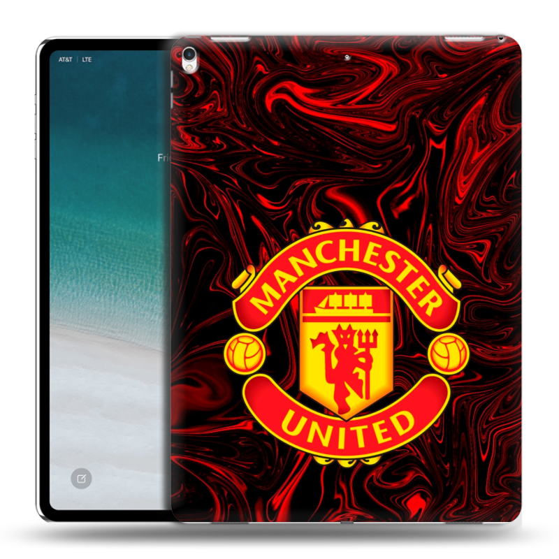 Силиконовый чехол на IPad Pro 12.9 (2018) с принтом Manchester United Силиконовый чехол на IPad Pro 12.9 (2018) с принтом Manchester United