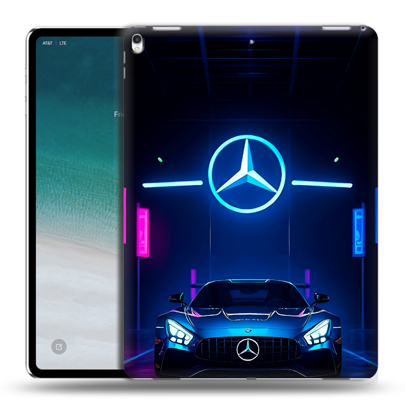 Силиконовый чехол на IPad Pro 12.9 (2018) с принтом Mercedes Мерседес Силиконовый чехол на IPad Pro 12.9 (2018) с принтом Mercedes Мерседес
