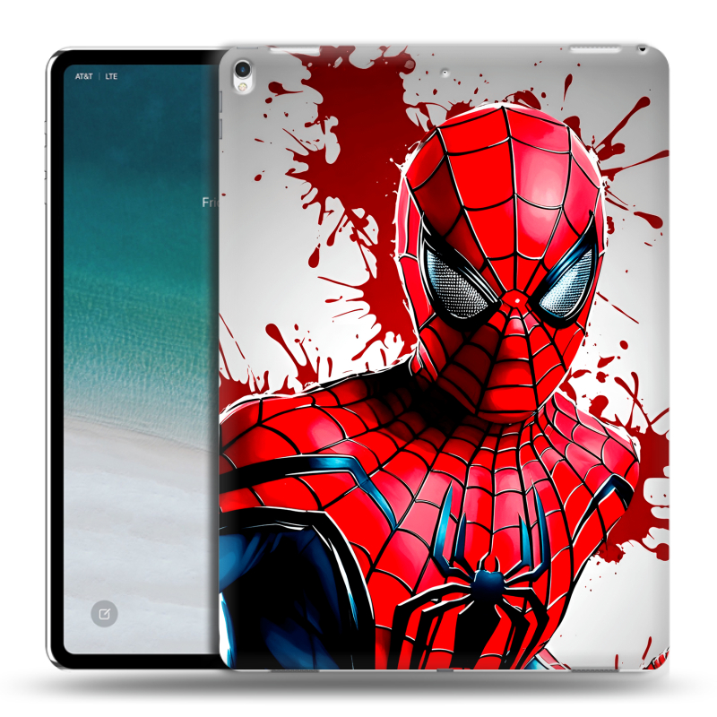 Силиконовый чехол на IPad Pro 12.9 (2018) с принтом Spiderman Человек паук Силиконовый чехол на IPad Pro 12.9 (2018) с принтом Spiderman Человек паук