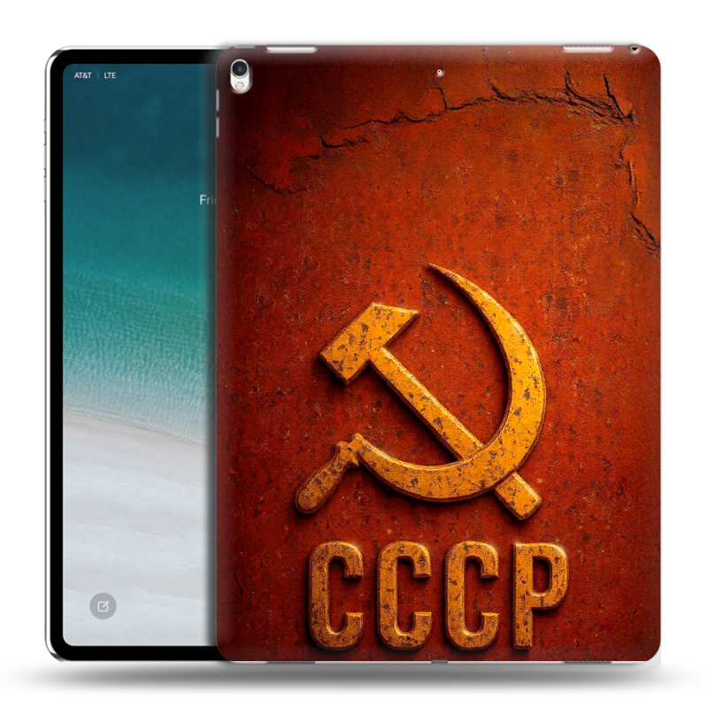Силиконовый чехол на IPad Pro 12.9 (2018) с принтом Флаг Герб СССР Силиконовый чехол на IPad Pro 12.9 (2018) с принтом Флаг Герб СССР