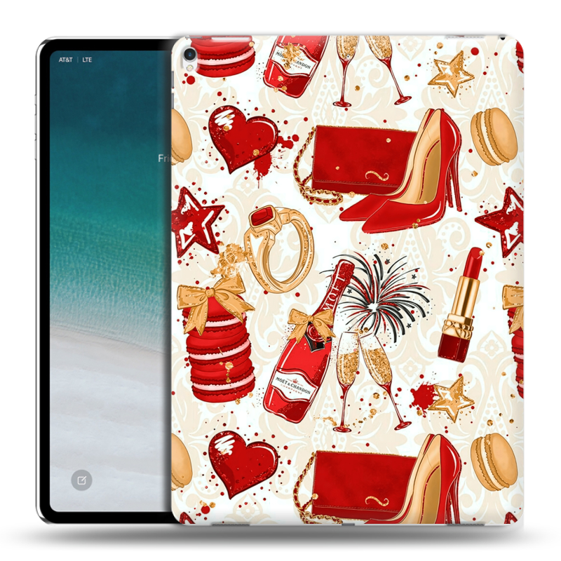 Силиконовый чехол на IPad Pro 12.9 (2018) с принтом Новый год Силиконовый чехол на IPad Pro 12.9 (2018) с принтом Новый год