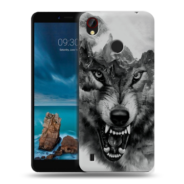 Силиконовый чехол на ZTE Blade A7 Vita с принтом Волк