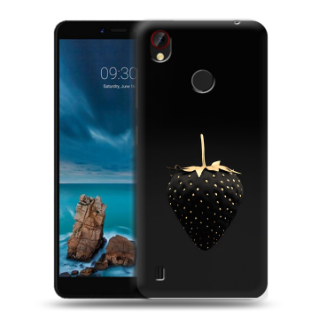 Силиконовый чехол на ZTE Blade A7 Vita с принтом Черная клубника