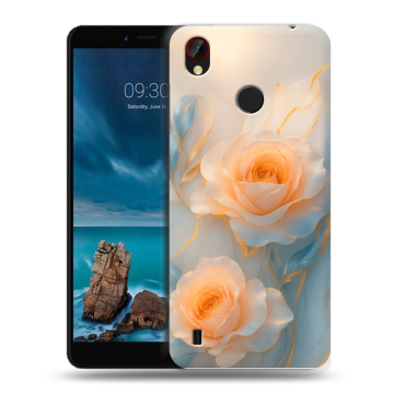 Силиконовый чехол на ZTE Blade A7 Vita с принтом Женский