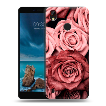 Силиконовый чехол на ZTE Blade A7 Vita с принтом Цветы розы