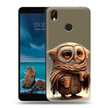 Силиконовый чехол на ZTE Blade A7 Vita с принтом Сова