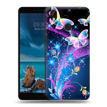 Силиконовый чехол на ZTE Blade A7 Vita с принтом Бабочки