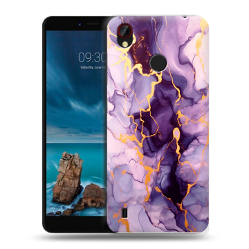 Силиконовый чехол на ZTE Blade A7 Vita с принтом Мрамор