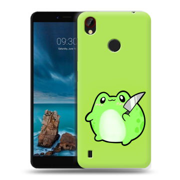 Силиконовый чехол на ZTE Blade A7 Vita с принтом Лягушенок