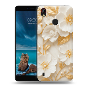 Силиконовый чехол на ZTE Blade A7 Vita с принтом Цветы