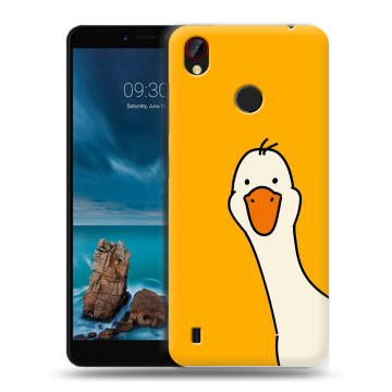 Силиконовый чехол на ZTE Blade A7 Vita с принтом Утка