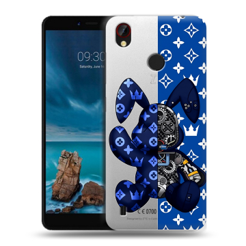 Силиконовый чехол на ZTE Blade A7 Vita с принтом Луи робот