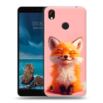 Силиконовый чехол на ZTE Blade A7 Vita с принтом милая лиса