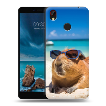 Силиконовый чехол на ZTE Blade A7 Vita с принтом Капибара
