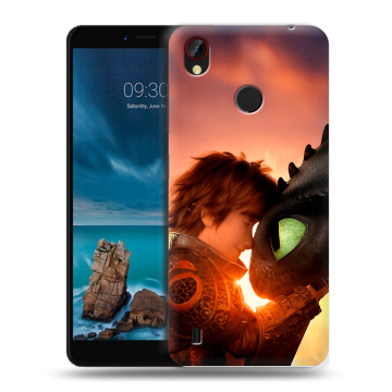 Силиконовый чехол на ZTE Blade A7 Vita с принтом Как приручить дракона