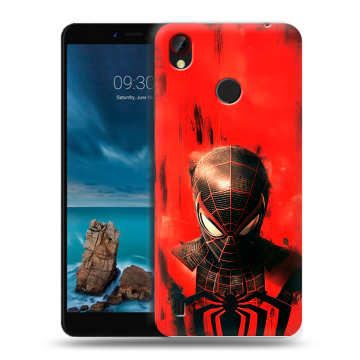 Силиконовый чехол на ZTE Blade A7 Vita с принтом человек паук spiderman