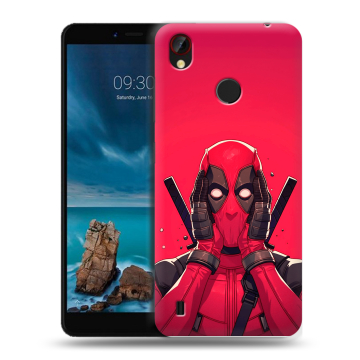 Силиконовый чехол на ZTE Blade A7 Vita с принтом Дедпул Deadpool
