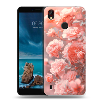 Силиконовый чехол на ZTE Blade A7 Vita с принтом Розы цветы