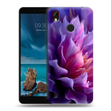 Силиконовый чехол на ZTE Blade A7 Vita с принтом женский цветы