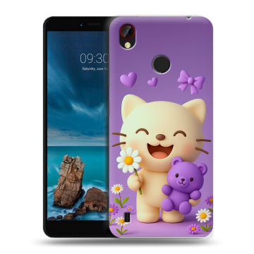 Силиконовый чехол на ZTE Blade A7 Vita с принтом для девочек