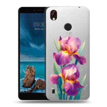 Силиконовый чехол на ZTE Blade A7 Vita с принтом Цветы орхидеи